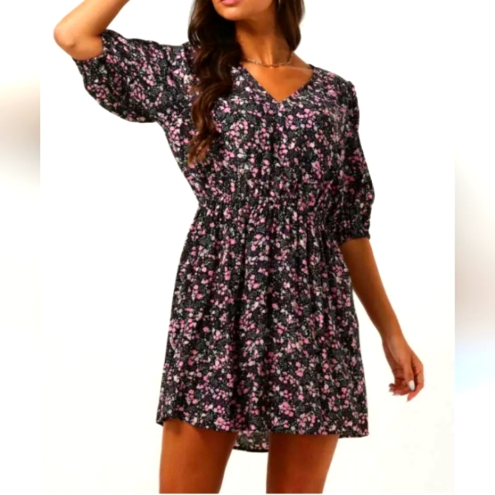 CATWALK JUNKIE NWT Minidress Floral Sz. 40 EU‎ / 8 US